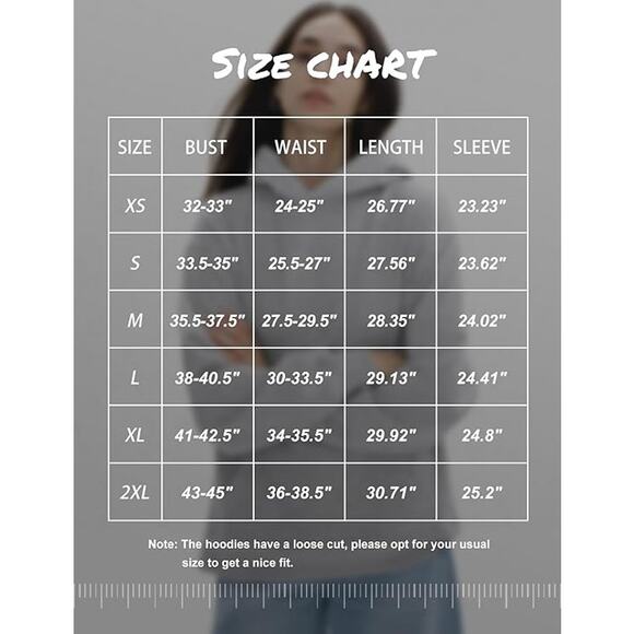 New Large Oversized Heather Gray Hoodie with Kangaroo Pocket - Picture 4 of 4